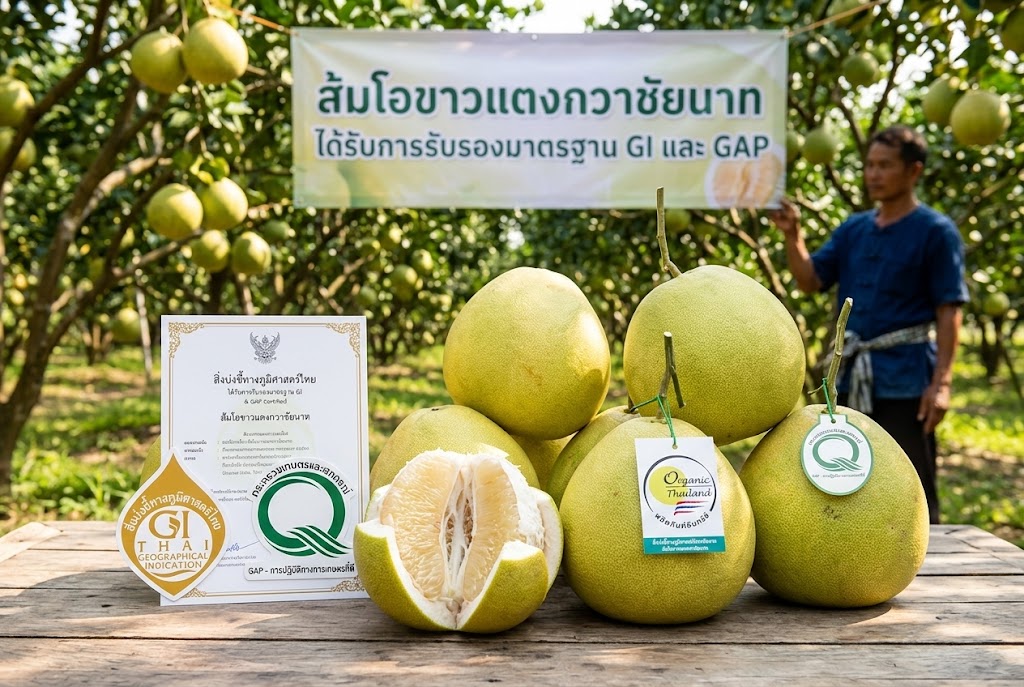 ได้รับการรับรองมาตรฐาน GI และ GAP