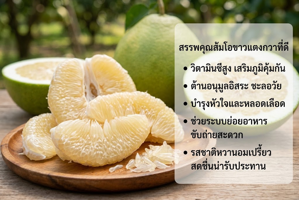 ส้มโอขาวแตงกวา : ของดีเมืองชัยนาท