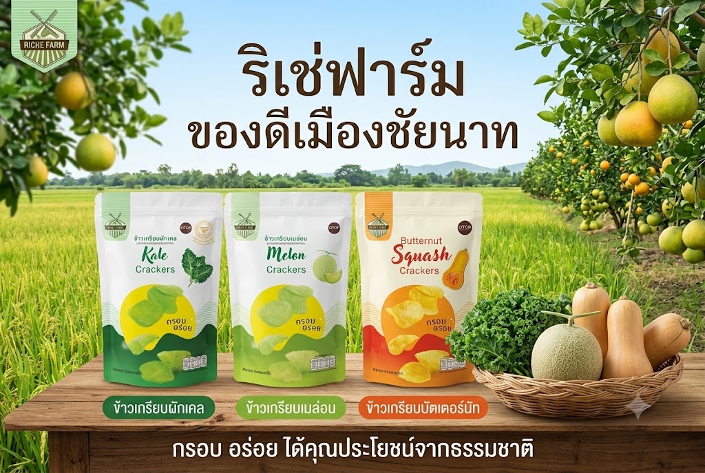 ข้าวเกรียบเพื่อสุขภาพ ริเช่ฟาร์ม