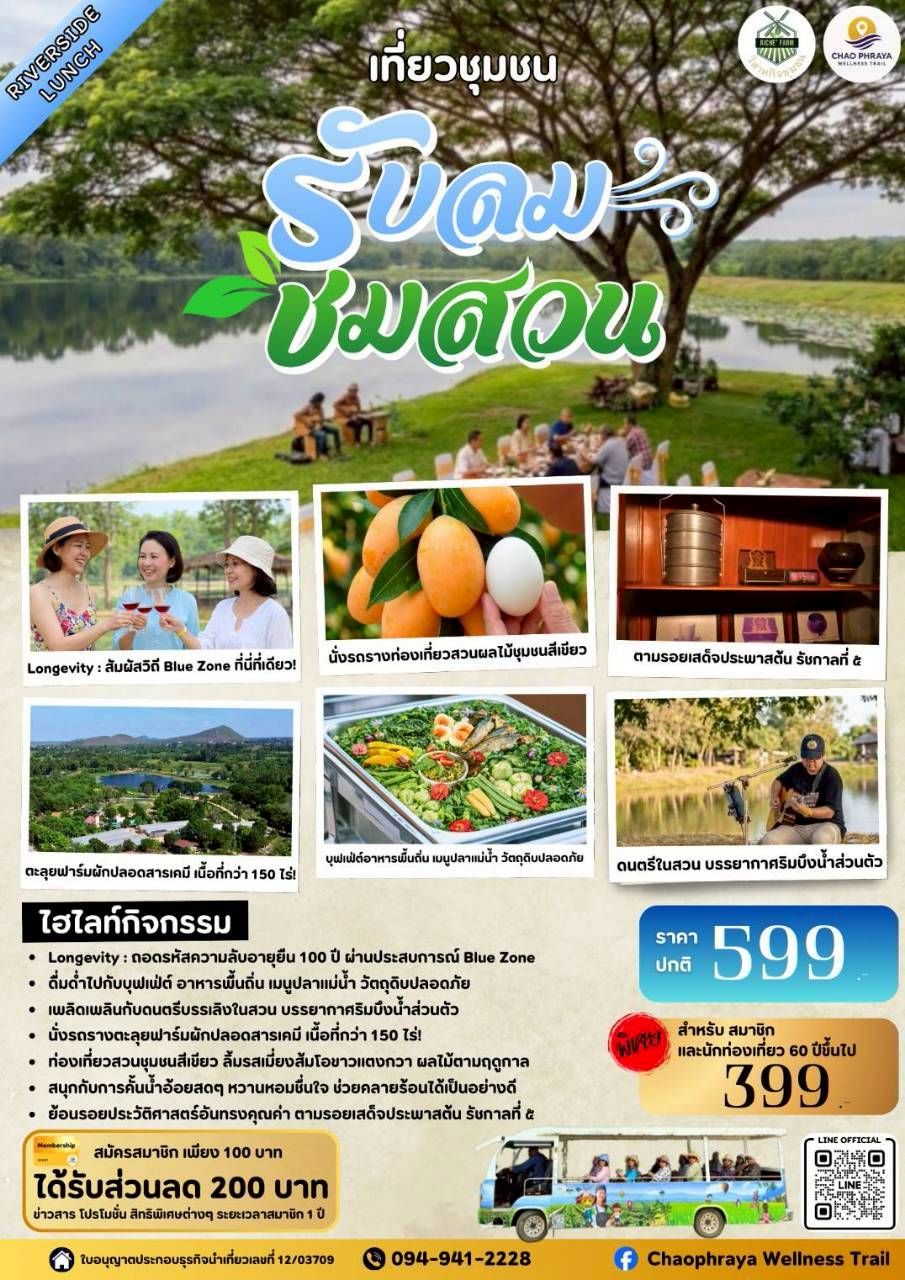 เที่ยวชุมชน รับลมชมสวน